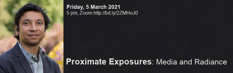 Proximate Exposures: Lecture by Rahul Mukherjee banner