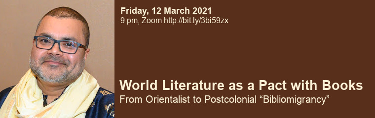 World Literature as a Pact with Books: Lecture by B. Venkat Mani banner
