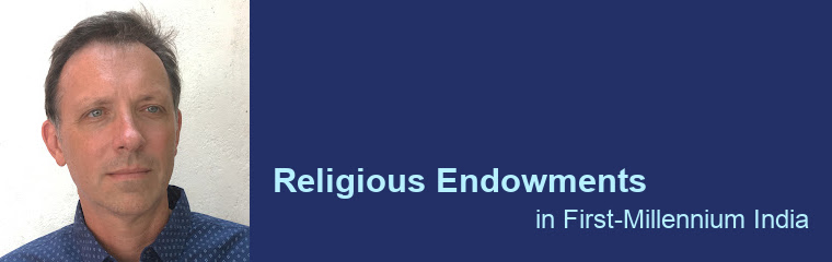 Religious Endowments in First-Millennium India: Lecture by Timothy Lubin Religious Endowments in First-Millennium India: Lecture by Timothy Lubin