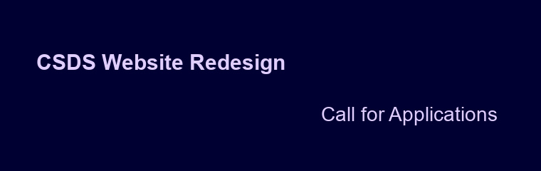 CSDS Website Redesign banner